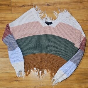 2 Colorful Striped Women's Sweater